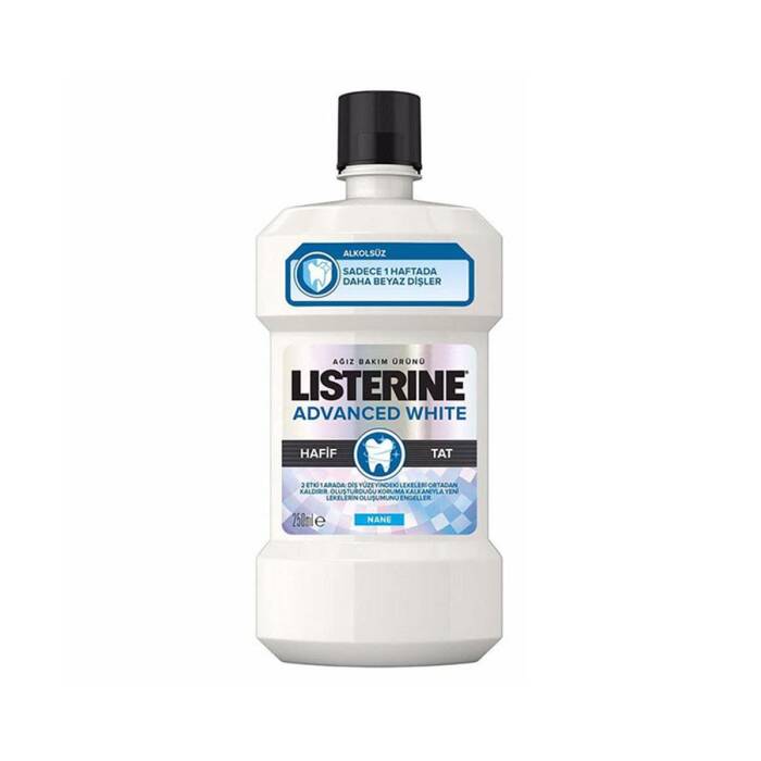 Listerine Advanced White Hafif Tat 250 ml - 1