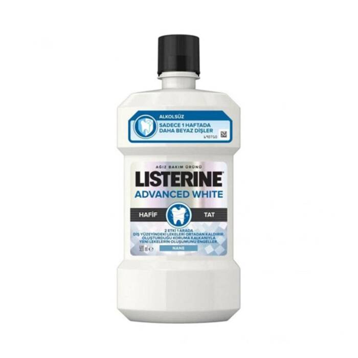 Listerine Advanced White Hafif Tat 500 ml - 1