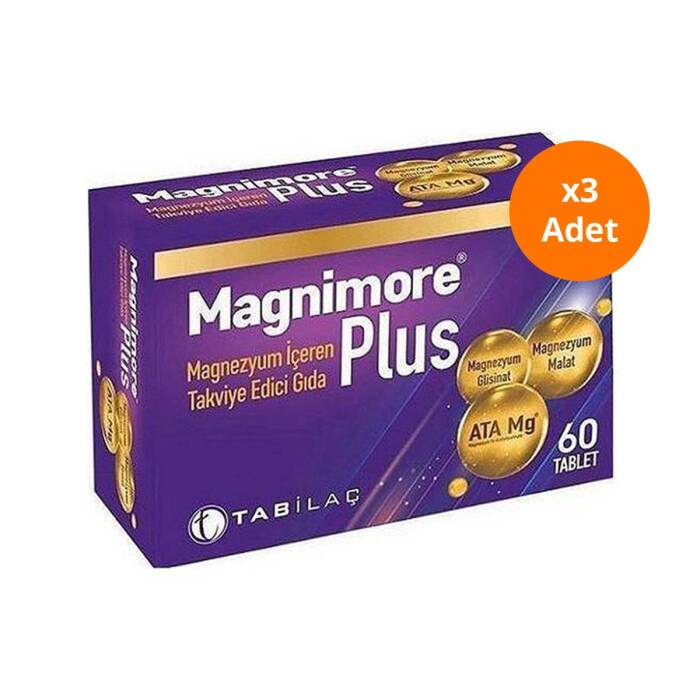 Magnimore Plus 60 Tablet 3'lü Paket - 1