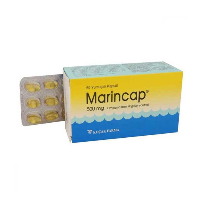 Marincap Omega 3 500 Mg Balık Yağı 60 Kapsül - 1