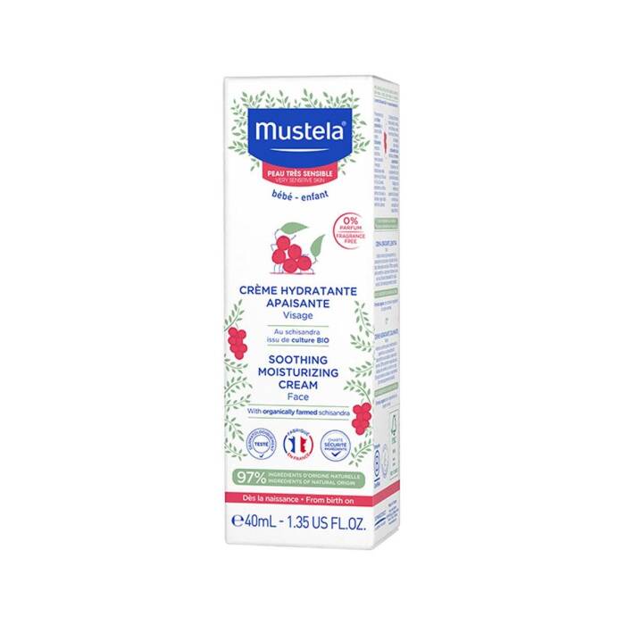 Mustela Çok Hassas Ciltler için Nemlendirici Yüz Kremi 40 ml - 1