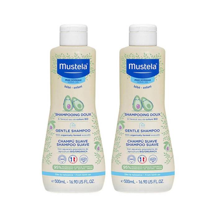 Mustela Gentle Göz Yakmayan Papatya Özlü Bebek Şampuanı 500 ml x2 Adet - 1