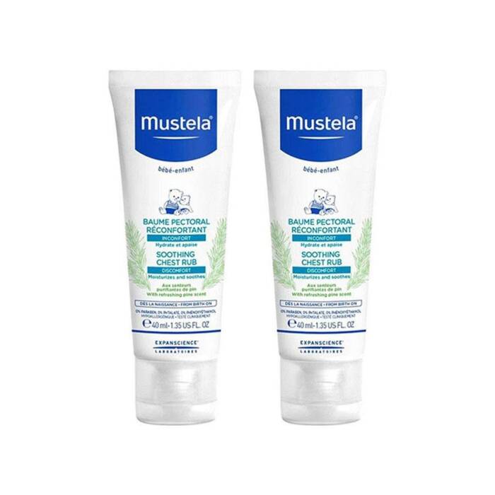 Mustela Soothing Chest Rub Rahatlatıcı Göğüs Balsamı 40 ml x2 Adet - 1