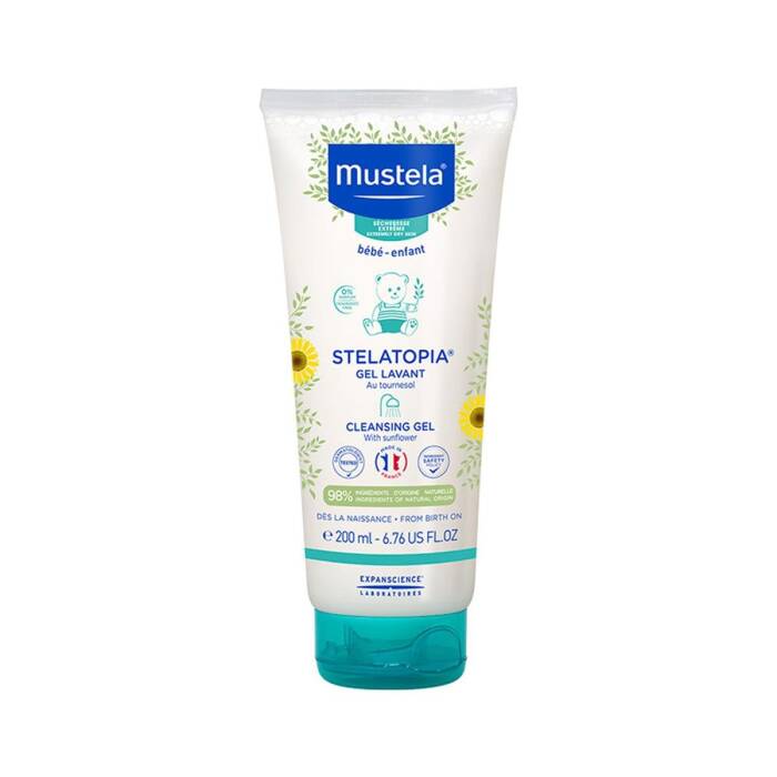 Mustela Stelatopia Cleansing Gel Çok Kuru Ciltler İçin Temizleme Jeli 200 ml - 1