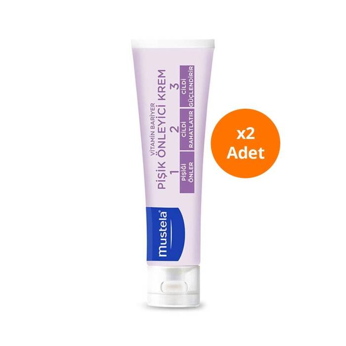 Mustela Vitamin Bariyer 1-2-3 Pişik Kremi 100 ml x2 Adet - 1