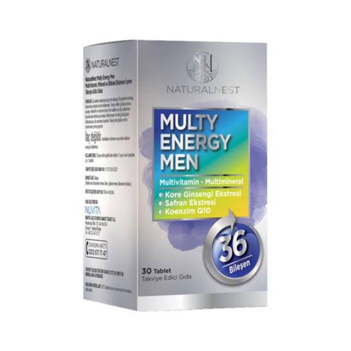 Naturalnest Multy Energy Men 30 Tablet - 1