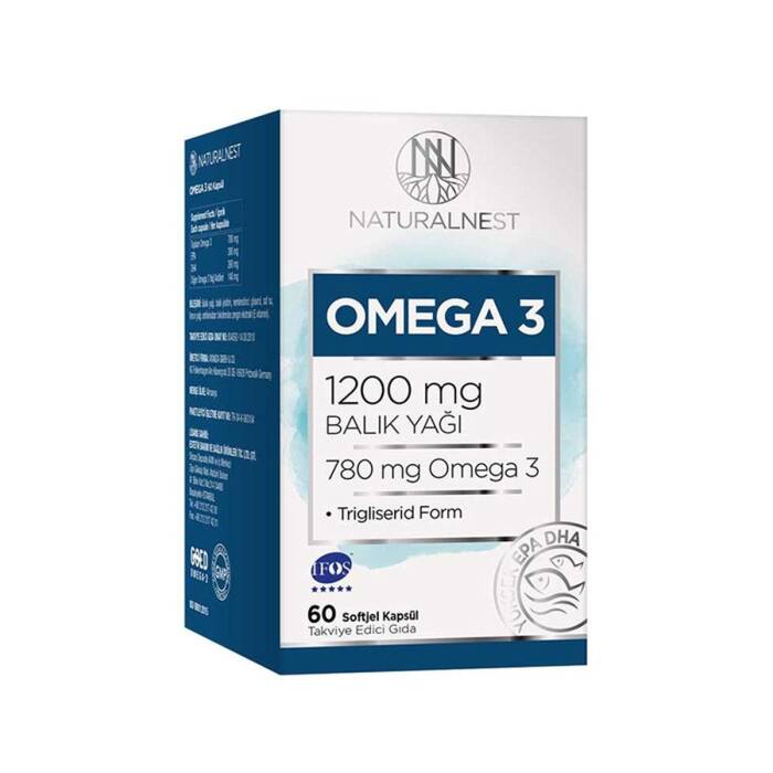 Naturalnest Omega 3 1200 mg 60 Kapsül - 1