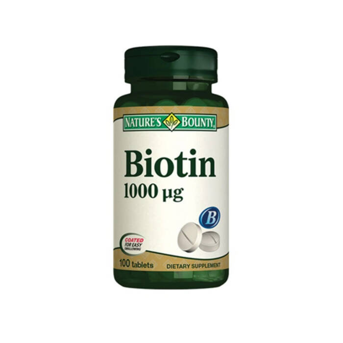 Nature's Bounty Biotin 1000 mcg 100 Tablet - 1