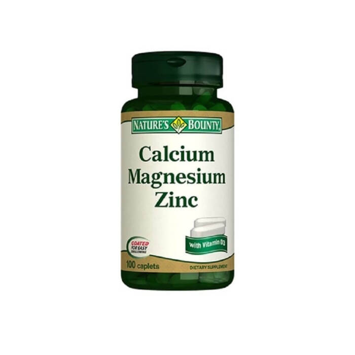 Nature's Bounty Calcium Magnesium Zinc with Vitamin D3 100 Kaplet - 1