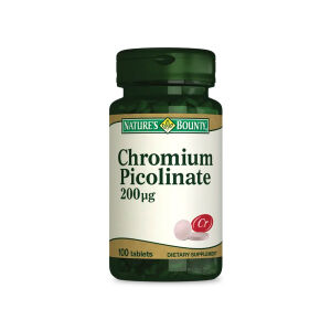 Nature's Bounty Chromium Picolinate 200 mcg 100 Tablet - 1