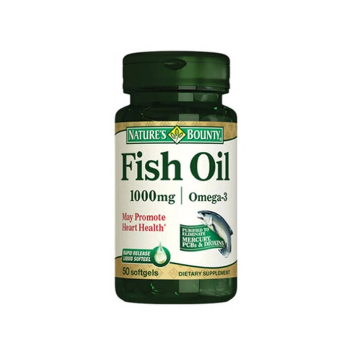 Nature's Bounty Fish Oil 1000 mg Omega-3 50 Yumuşak Jelatin Kapsül - 1