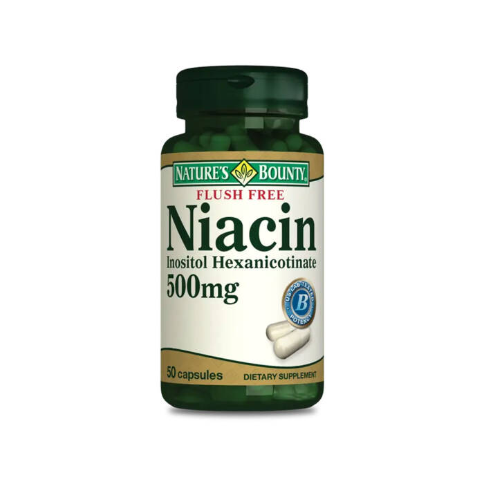 Nature's Bounty Flush Free Niacin 500 mg 50 Kapsül - 1