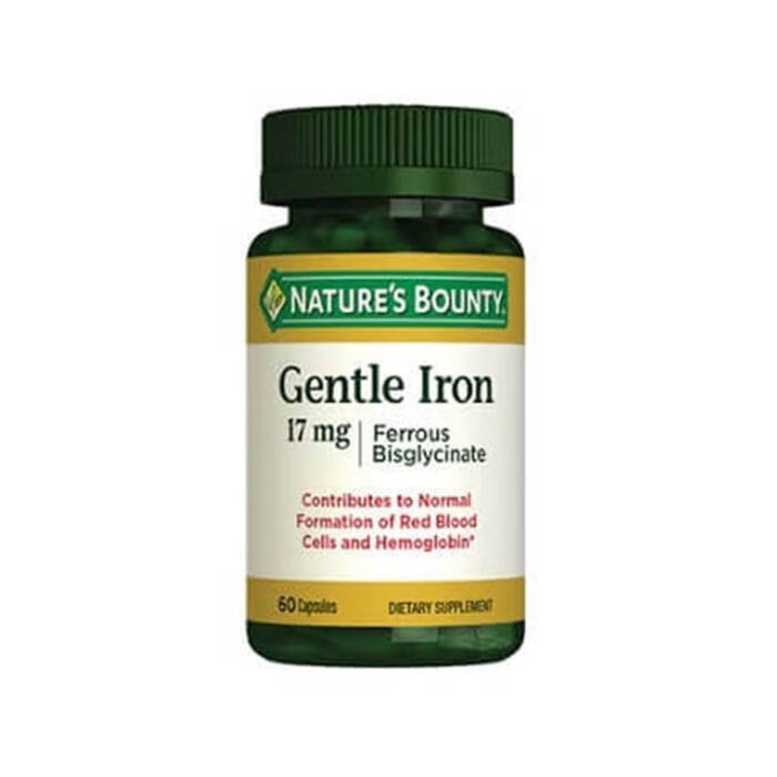 Nature's Bounty Gentle Iron 17 mg 60 Kapsül - 1