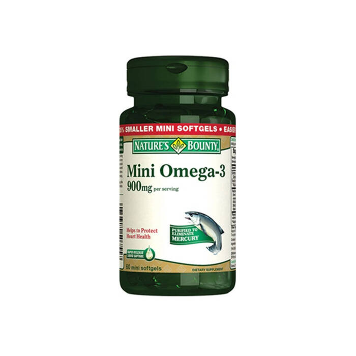 Nature's Bounty Mini Omega-3 900 mg 60 Mini Yumuşak Jelatin Kapsül - 1