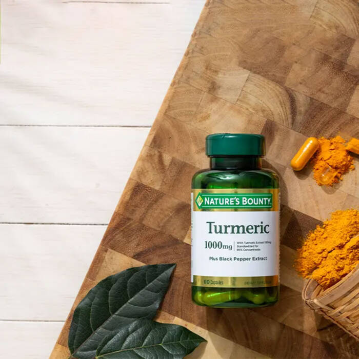 Nature's Bounty Turmeric 1000 mg Plus Black Pepper Extract 60 Kapsül - 3