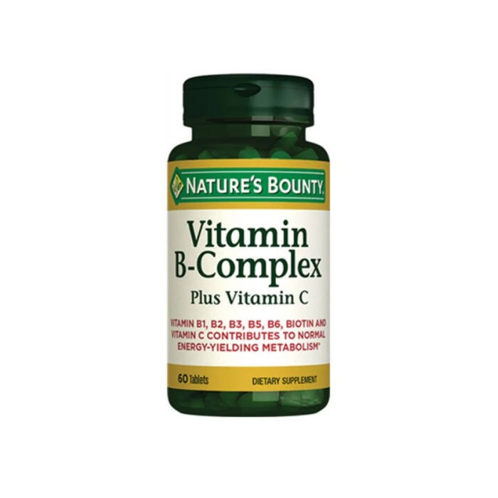 Nature's Bounty Vitamin B-Complex Plus Vitamin C 60 Tablet - 1