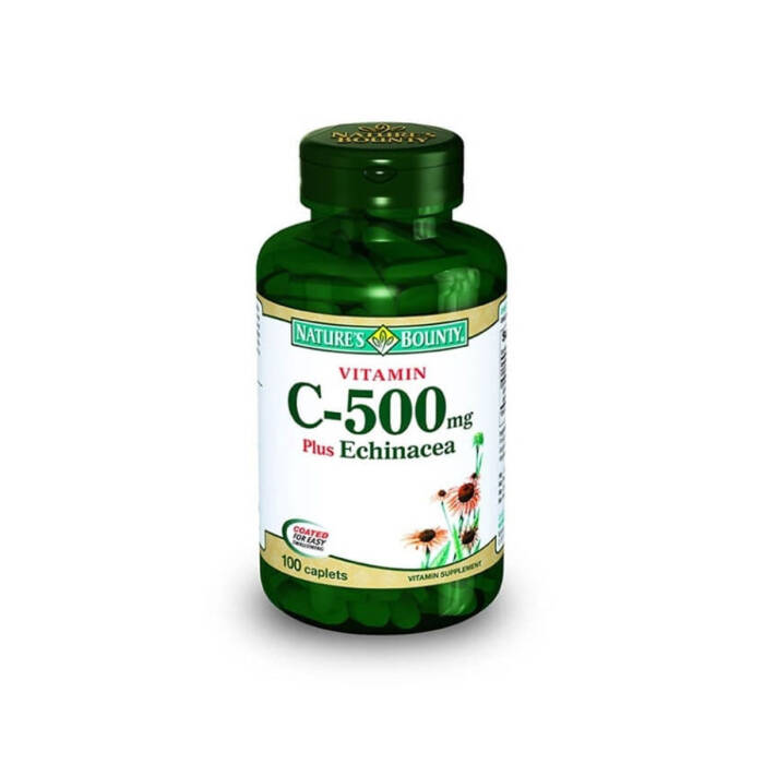 Nature's Bounty Vitamin C-500 mg Plus Echinacea 100 Kaplet - 1