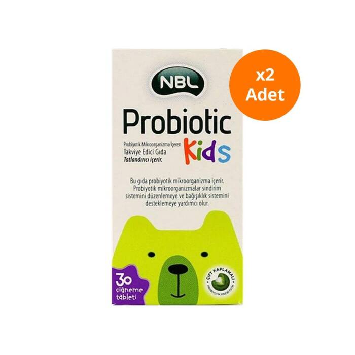 NBL Probiotic Kids 30 Çiğneme Tableti x2 Adet - 1