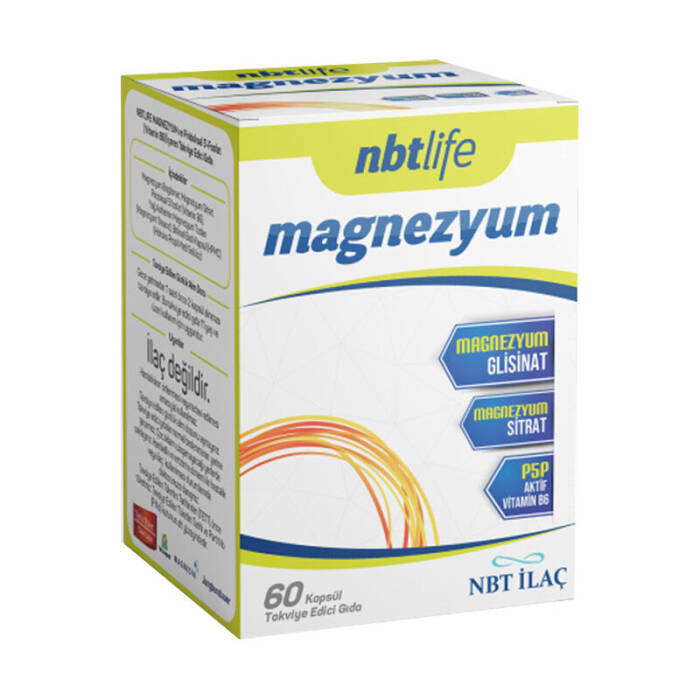 NBT Life Magnezyum Bisglisinat ve Sitrat 60 Kapsül - 1