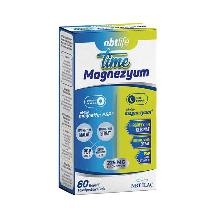 NBT Life Time Magnezyum 60 Kapsül - 1