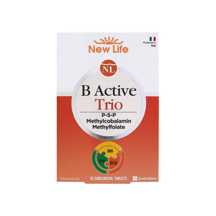 New Life B Active Trio 30 Dil Altı Tablet - 1