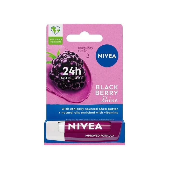 Nivea Blackberry Shine Böğürtlen Dudak Bakım Kremi 4.8 gr - 1