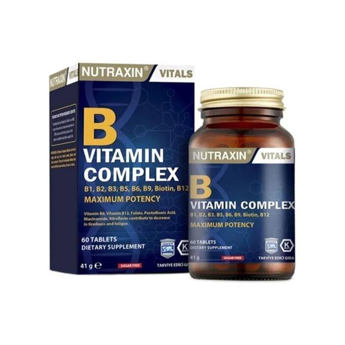 Nutraxin B Complex Vitamin 60 Kapsül - 1