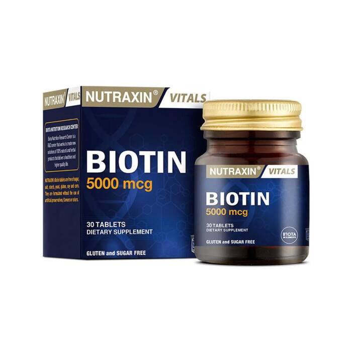 Nutraxin Biotin 5000 mg 30 Tablet - 1