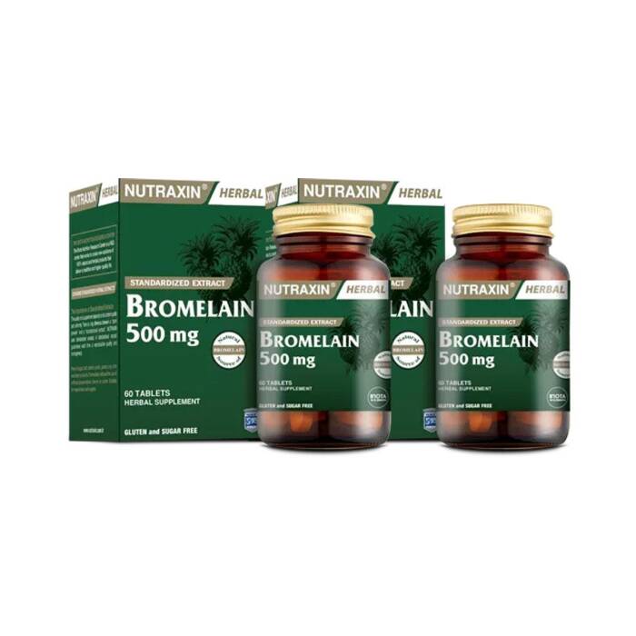 Nutraxin Bromelain 60 Kapsül x 2 Adet - 1