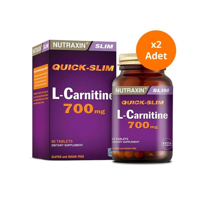 Nutraxin L-Carnitine 60 Kapsül x2 Adet - 1