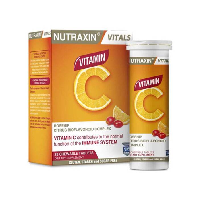 Nutraxin Vitals C Vitamini 28 Çiğneme Tableti - 1