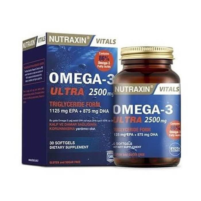 Nutraxin Vitals Omega-3 Ultra 2500 mg 30 Softgel - 1