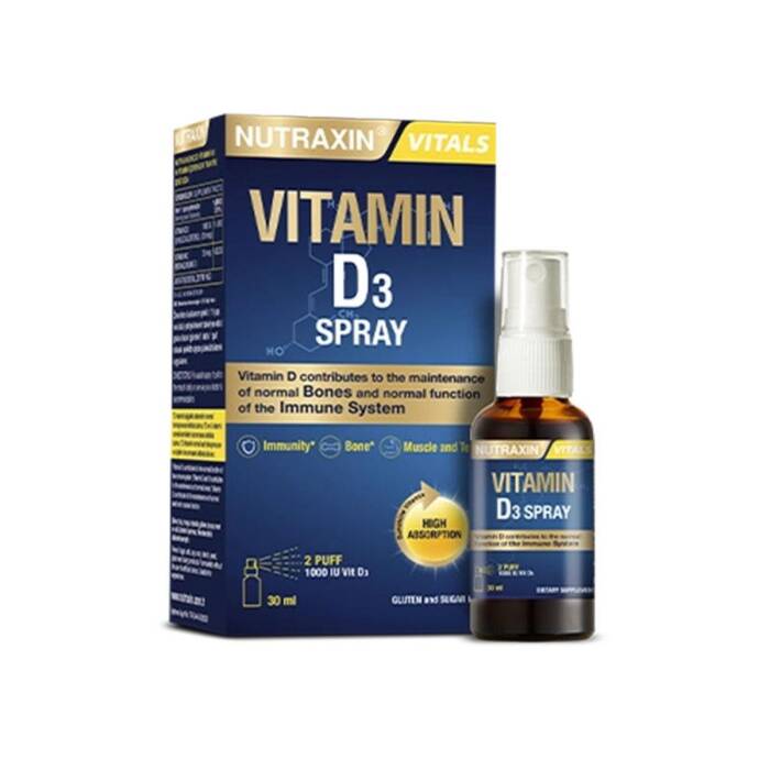 Nutraxin Vitamin D3 1000 IU Sprey 30 ml - 1