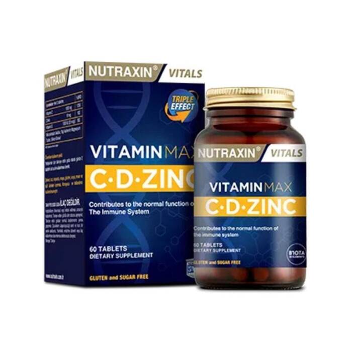 Nutraxin Vitamin Max C-D-Zinc 60 Tablet - 1