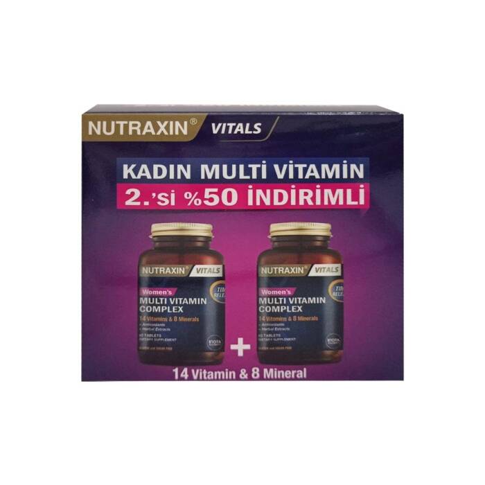 Nutraxin Women's Multi Vitamin Complex 60 Tablet - İkincisi %50 İndirimli - 1