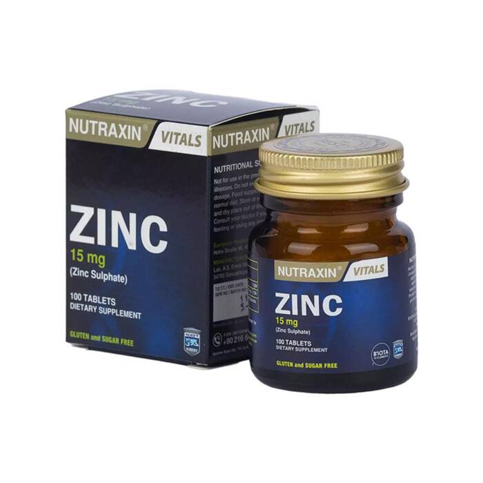 Nutraxin Zinc Sulphate 15 mg 100 Tablet - 1