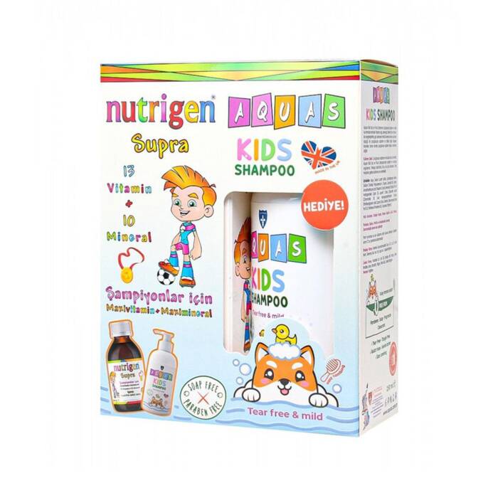 Nutrigen Supra Şurup 200 ml + Aquas Kids Şampuan 250 ml Hediyeli - 1