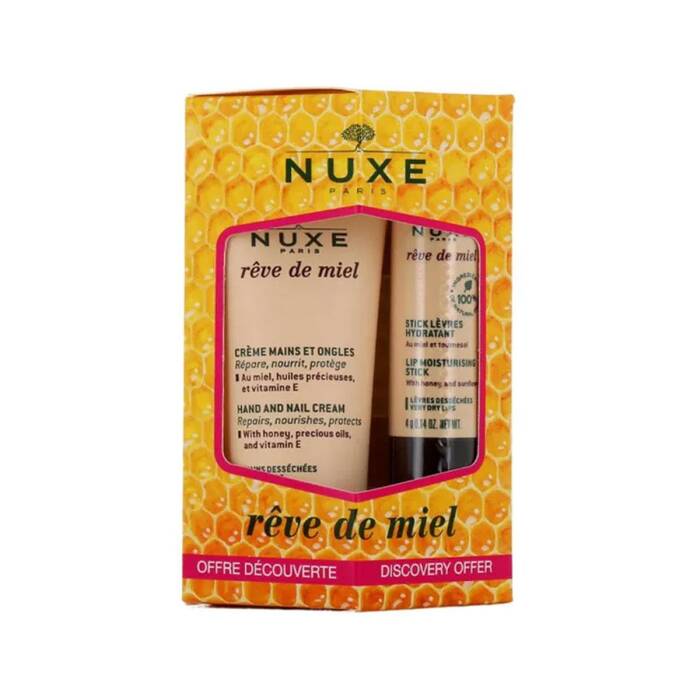 Nuxe Reve De Miel Creme Mains El ve Tırnak Bakım Kremi 30 ml + Dudak Kremi 4 gr - 1