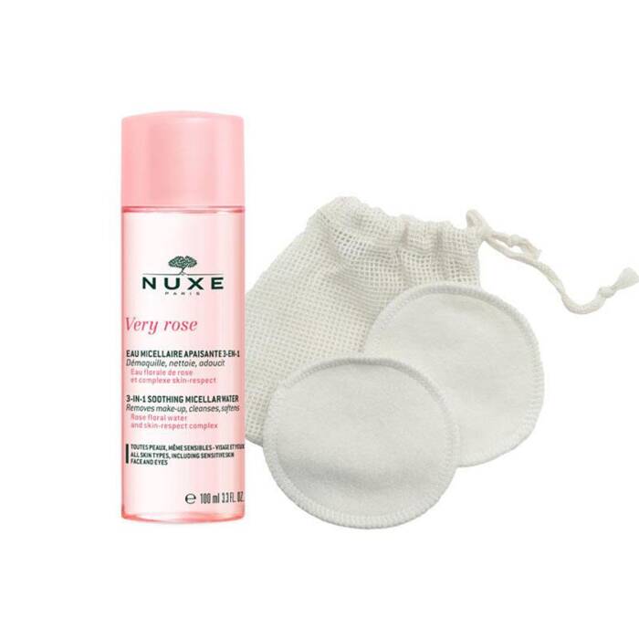 Nuxe Very Rose Misel Su 100 ml + Makyaj Temizleme Pedi - 1