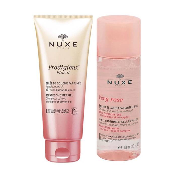 Nuxe Very Rose Misel Su 100 ml + Nuxe Prodigieux Floral Duş Jeli 100 ml - 1