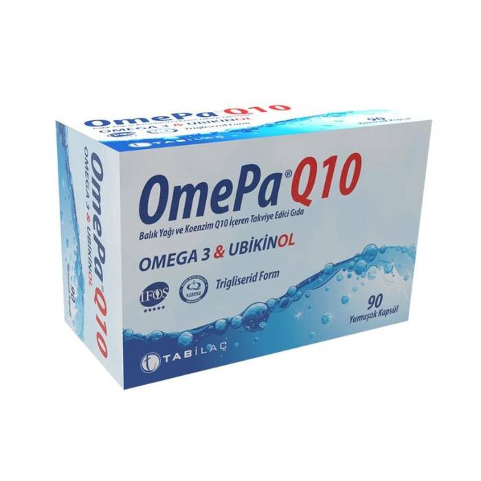 OmePa Q10 Omega 3 & Ubikinol 90 Yumuşak Kapsül - 1