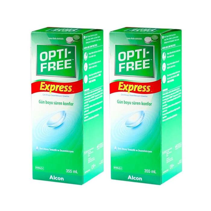 Opti-Free Express Lens Solüsyonu 355 ml - Gün Boyu Süren Konfor x2 - 1