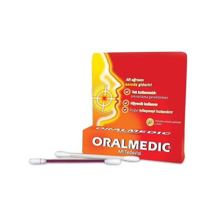 Oralmedic Aft Tedavisi 3 Adet Çubuklu Aplikatör - 1