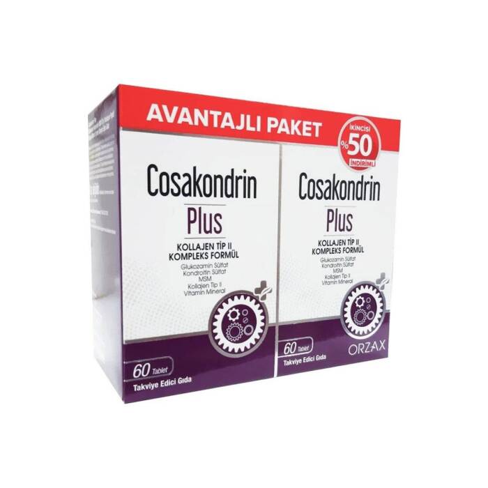 Orzax Cosakondrin Plus 60 Tablet - İkincisi %50 İndirimli - 1