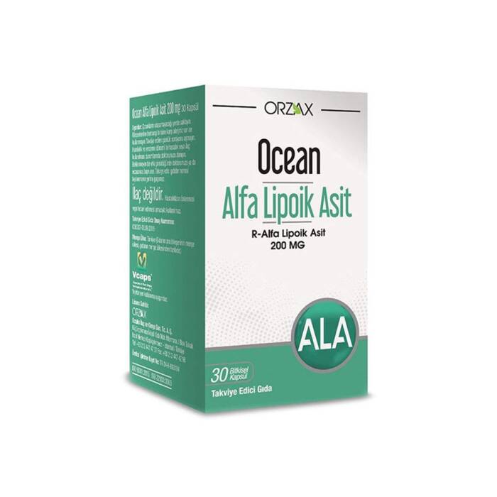 Orzax Ocean Alfa Lipoik Asit 200 mg 30 Tablet - 1