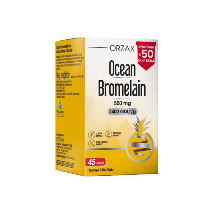 Orzax Ocean Bromelain 45 Kapsül - 1