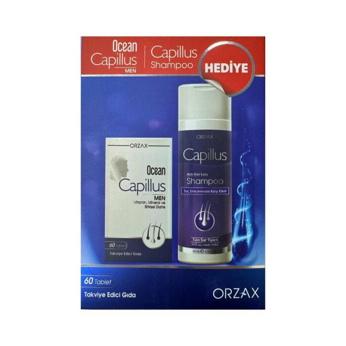 Orzax Ocean Capillus Men 60 Tablet + Capillus Şampuan Hediyeli - 1