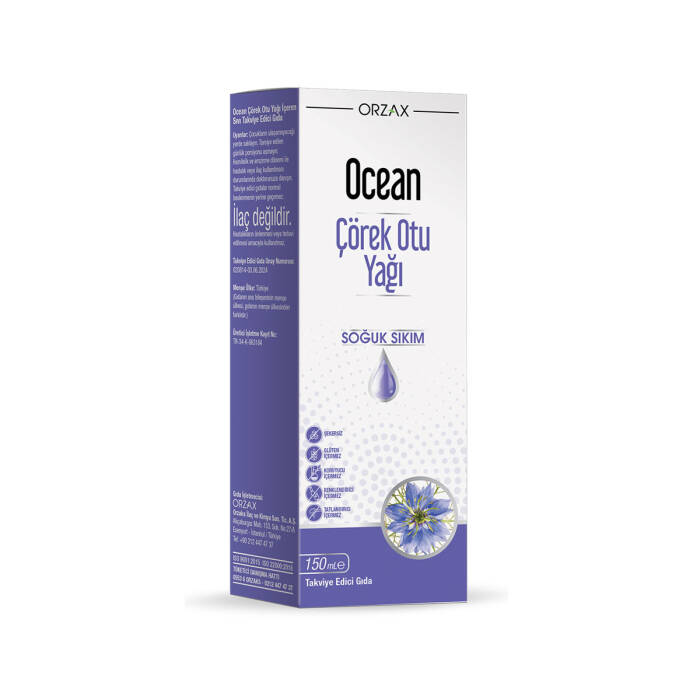 Orzax Ocean Çörek Otu Yağı Soğuk Sıkım 150 ml - 1