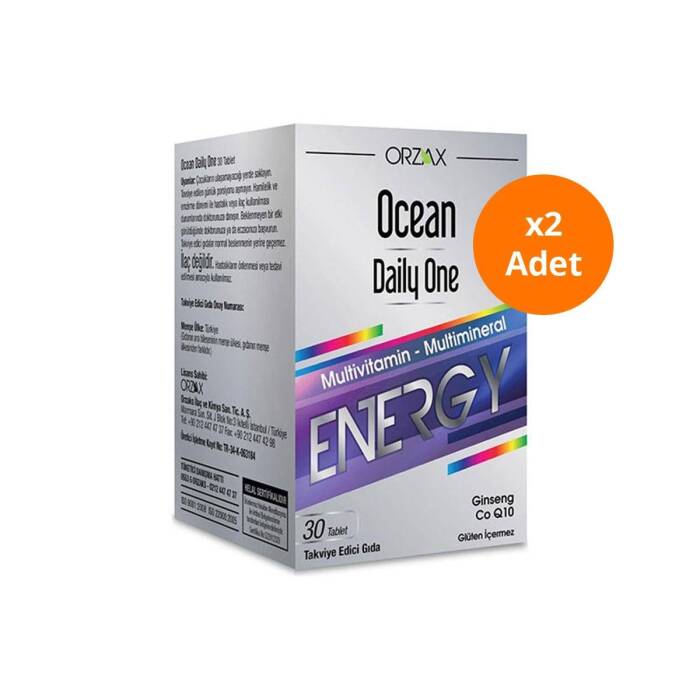 Orzax Ocean Daily One Energy 30 Tablet x2 Adet - 1