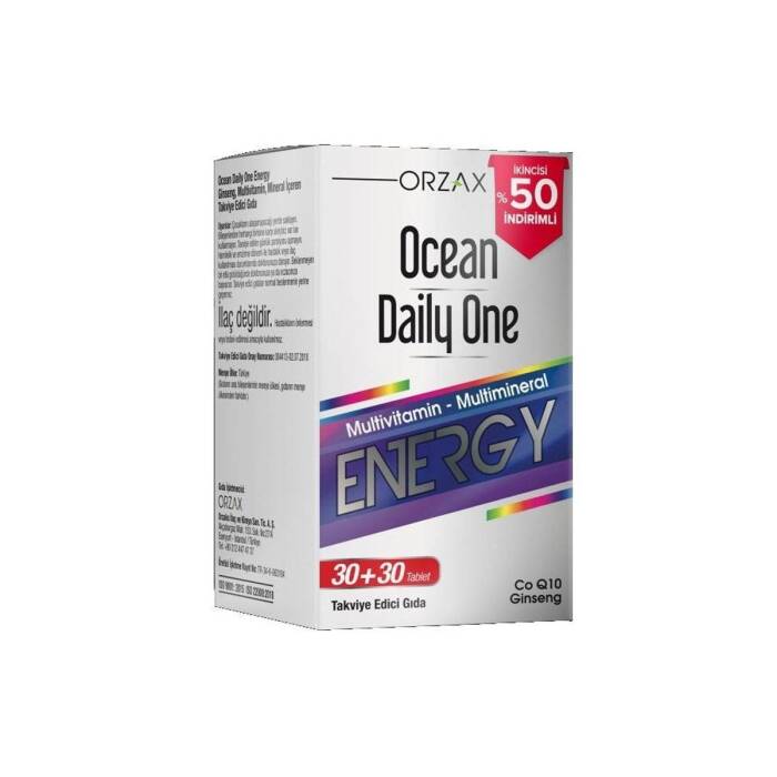 Orzax Ocean Daily One Energy 60 Tablet - İkincisi %50 İndirimli - 1